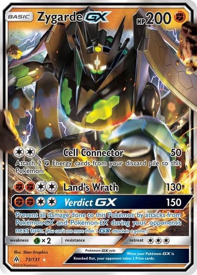 Zygarde GX SM - Forbidden Light Pokemon card