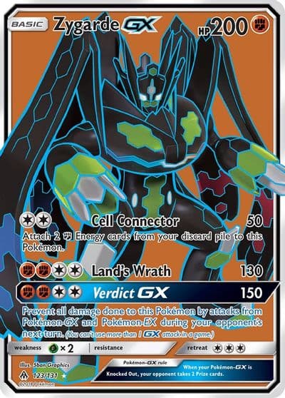 Zygarde GX (Full Art) SM - Forbidden Light Pokemon card