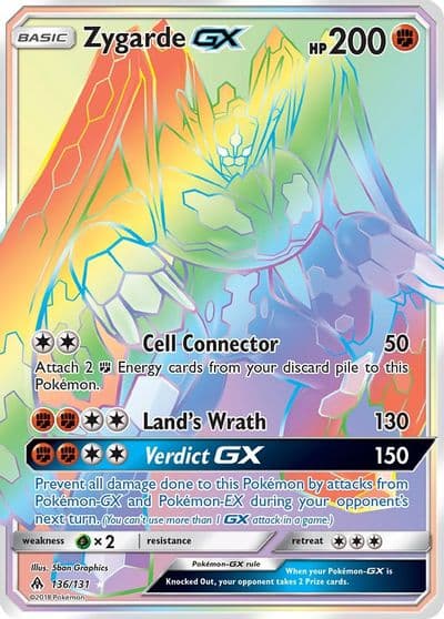 Zygarde GX (Secret) SM - Forbidden Light Pokemon card
