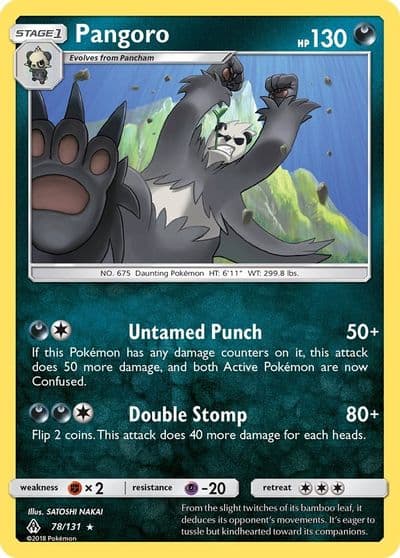 Pangoro SM - Forbidden Light Pokemon card