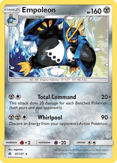 Empoleon SM - Forbidden Light Pokemon card