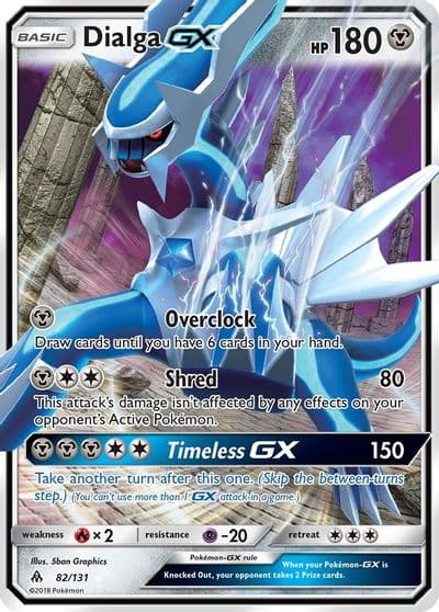 Dialga GX SM - Forbidden Light Pokemon card