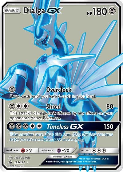 Dialga GX (Full Art) SM - Forbidden Light Pokemon card
