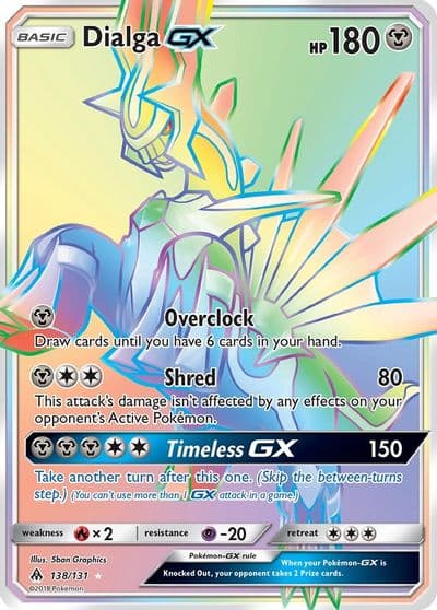 Dialga GX (Secret) SM - Forbidden Light Pokemon card