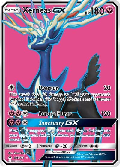 Xerneas GX (Full Art) SM - Forbidden Light Pokemon card