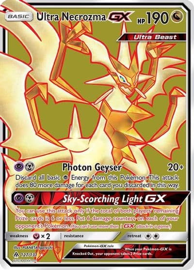 Ultra Necrozma GX (Full Art) SM - Forbidden Light Pokemon card