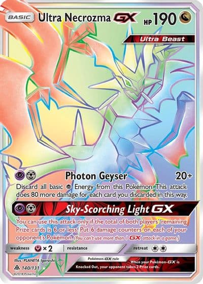 Ultra Necrozma GX (Secret) SM - Forbidden Light Pokemon card