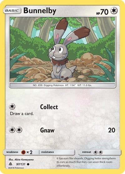 Bunnelby SM - Forbidden Light Pokemon card