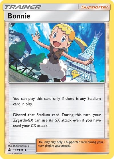 Bonnie SM - Forbidden Light Pokemon card