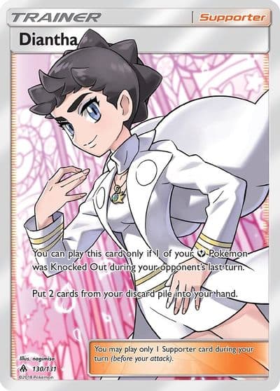 Diantha (Full Art) SM - Forbidden Light Pokemon card