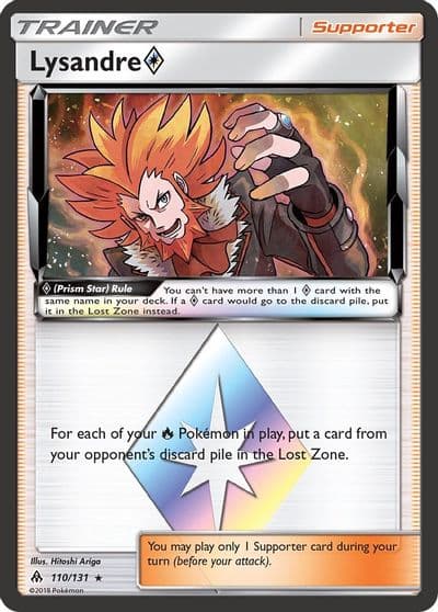Lysandre SM - Forbidden Light Pokemon card