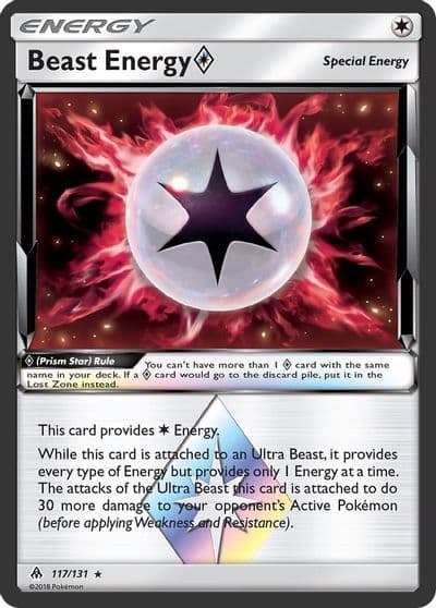 Beast Energy SM - Forbidden Light Pokemon card