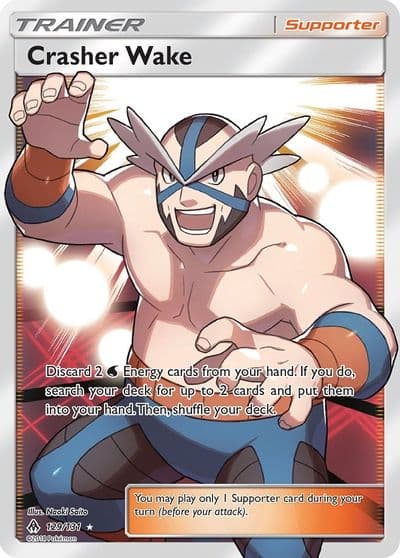 Crasher Wake (Full Art) SM - Forbidden Light Pokemon card