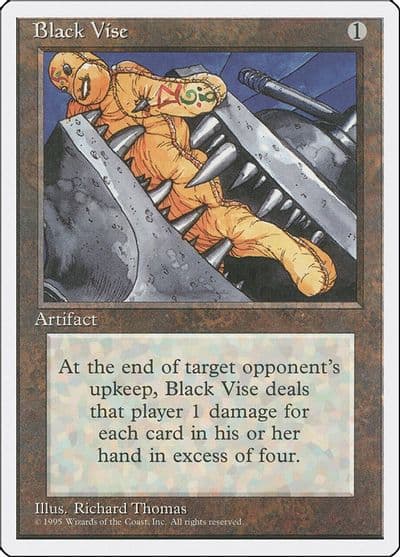 Black Vise Fourth Edition Magic card