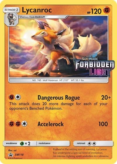 Lycanroc - SM118 (Prerelease) SM Promos Pokemon card