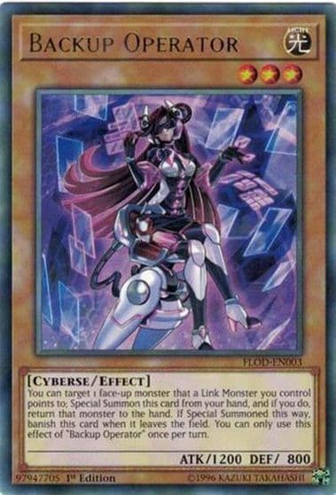 Backup Operator Flames of Destruction Yu-Gi-Oh! card