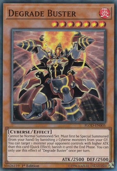 Degrade Buster Flames of Destruction Yu-Gi-Oh! card