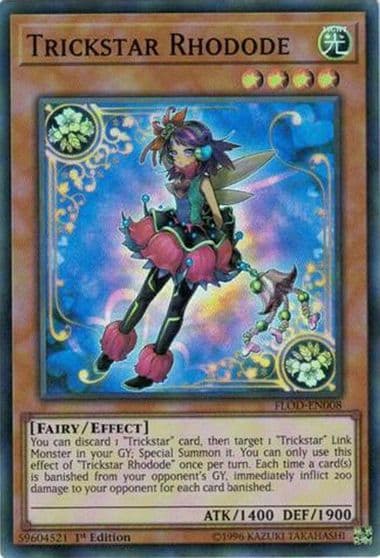 Trickstar Rhodode Flames of Destruction Yu-Gi-Oh! card