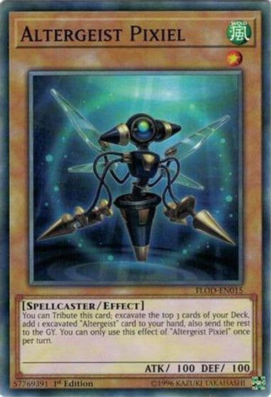 Altergeist Pixiel Flames of Destruction Yu-Gi-Oh! card