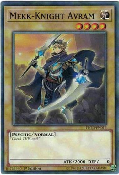Mekk Knight Avram Flames of Destruction Yu-Gi-Oh! card