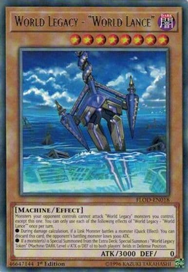 World Legacy World Lance Flames of Destruction Yu-Gi-Oh! card