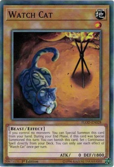 Watch Cat Flames of Destruction Yu-Gi-Oh! card