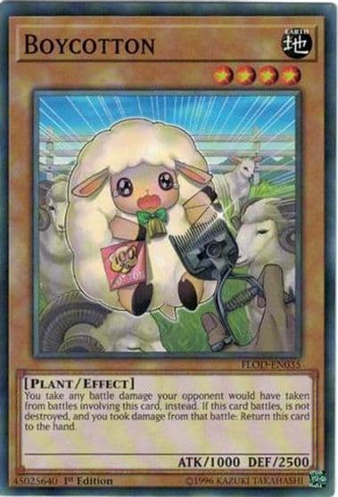 Boycotton Flames of Destruction Yu-Gi-Oh! card