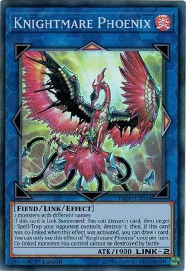 Knightmare Phoenix Flames of Destruction Yu-Gi-Oh! card
