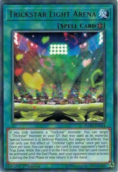 Trickstar Light Arena Flames of Destruction Yu-Gi-Oh! card