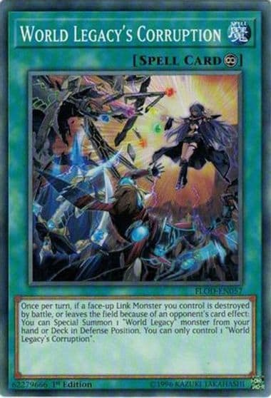 World Legacys Corruption Flames of Destruction Yu-Gi-Oh! card