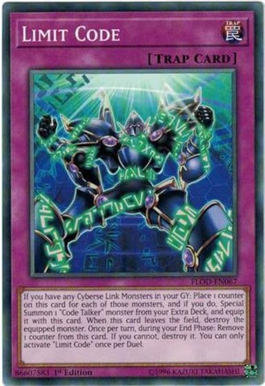 Limit Code Flames of Destruction Yu-Gi-Oh! card