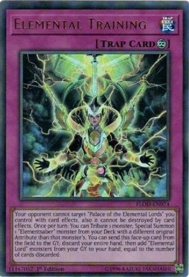 Elemental Training Flames of Destruction Yu-Gi-Oh! card