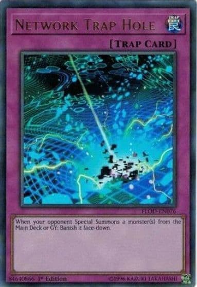 Network Trap Hole Flames of Destruction Yu-Gi-Oh! card