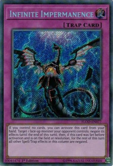 Infinite Impermanence Flames of Destruction Yu-Gi-Oh! card