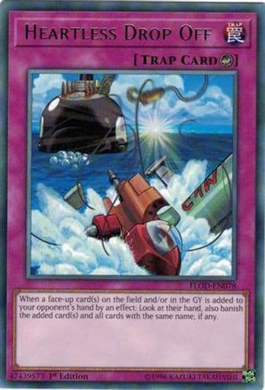 Heartless Drop Off Flames of Destruction Yu-Gi-Oh! card