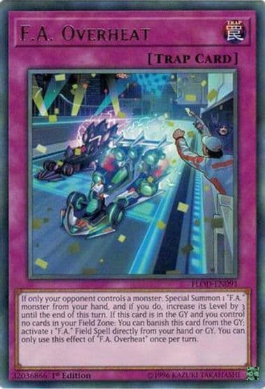 FA Overheat Flames of Destruction Yu-Gi-Oh! card