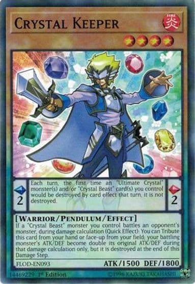 Crystal Keeper Flames of Destruction Yu-Gi-Oh! card