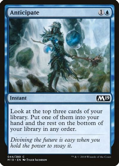 Anticipate Core Set 2019 Magic card