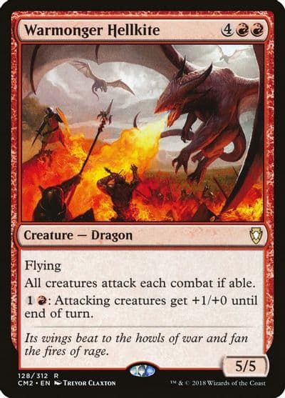 Warmonger Hellkite Commander Anthology Volume II Magic card
