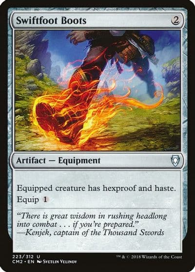 Swiftfoot Boots Commander Anthology Volume II Magic card