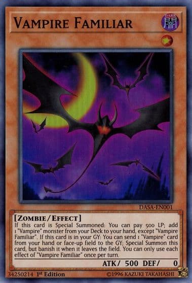 Vampire Familiar Dark Saviors Yu-Gi-Oh! card