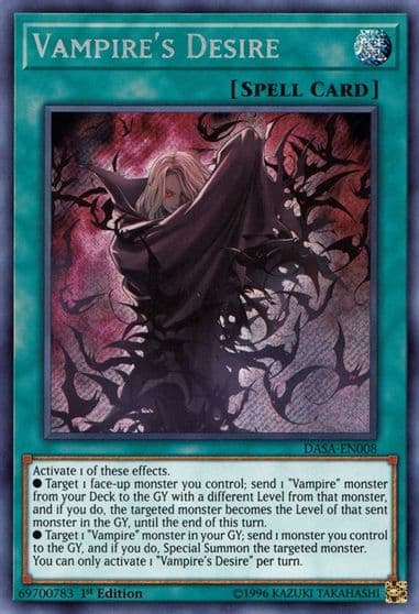 Vampires Desire Dark Saviors Yu-Gi-Oh! card