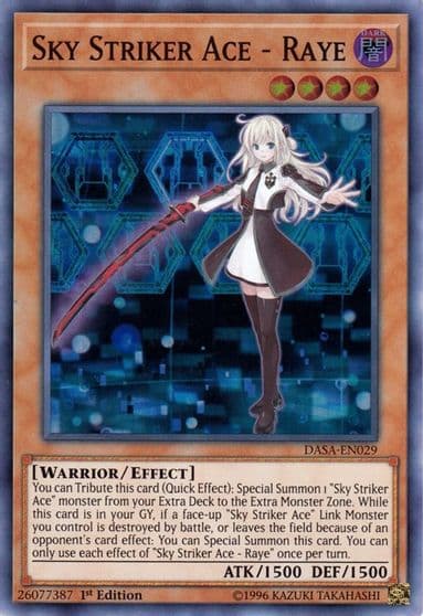 Sky Striker Ace Raye Dark Saviors Yu-Gi-Oh! card