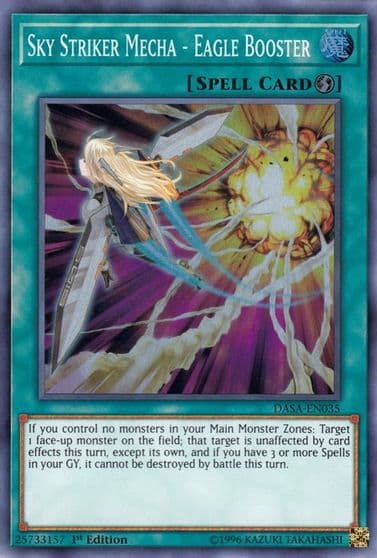 Sky Striker Mecha Eagle Booster Dark Saviors Yu-Gi-Oh! card