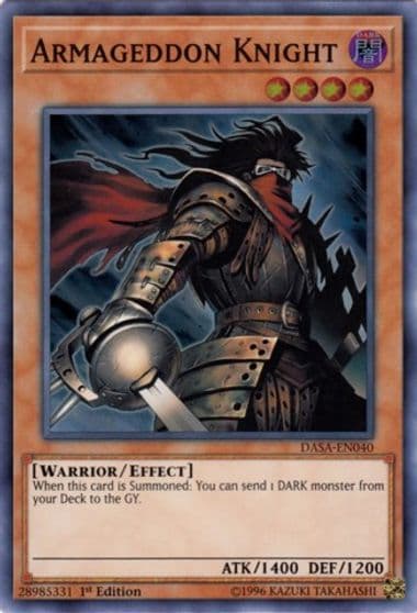 Armageddon Knight Dark Saviors Yu-Gi-Oh! card