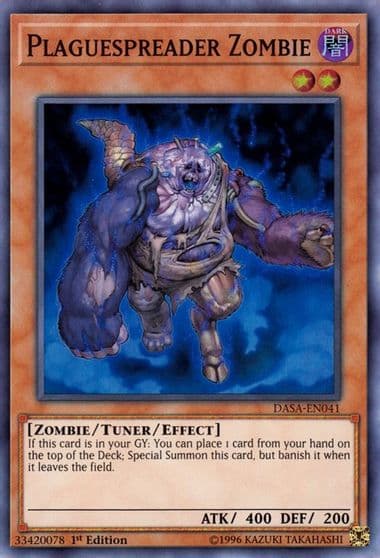 Plaguespreader Zombie Dark Saviors Yu-Gi-Oh! card