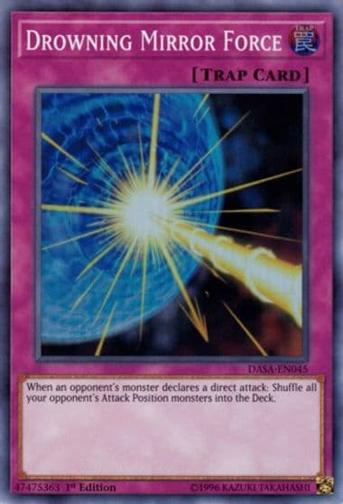 Drowning Mirror Force Dark Saviors Yu-Gi-Oh! card
