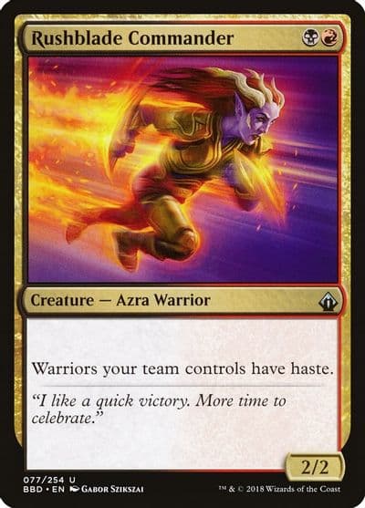 Rushblade Commander Battlebond Magic card