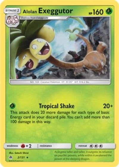 Alolan Exeggutor (SM Forbidden Light) Deck Exclusives Pokemon card