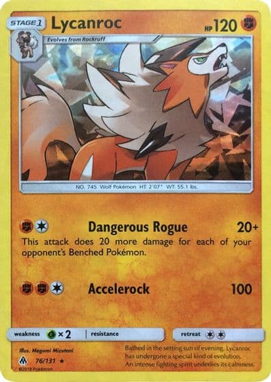 Lycanroc (SM Forbidden Light) Deck Exclusives Pokemon card